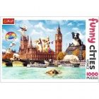 Puzzle - Crazy cities - Kutyk Londonban, 1000 db